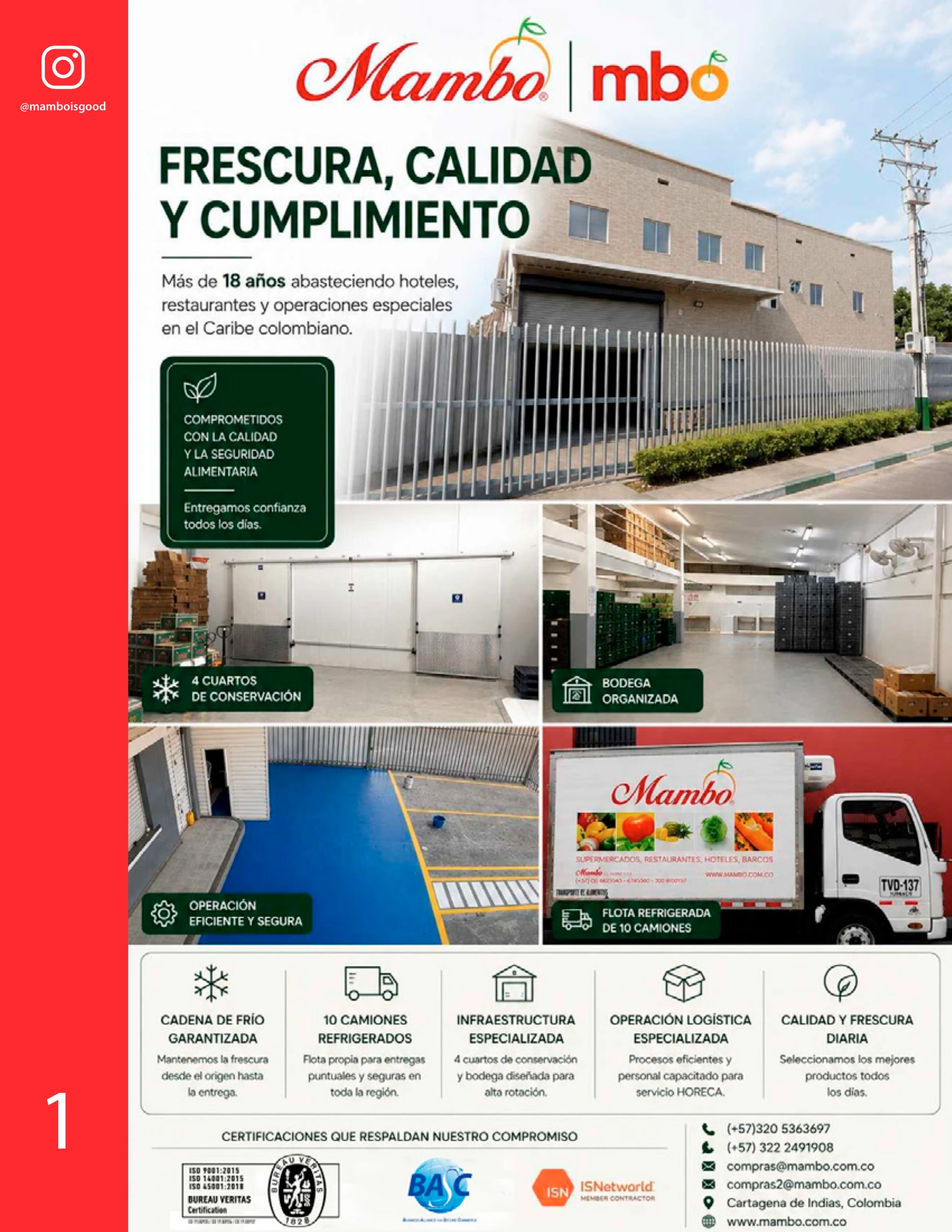 Mambo HORECA - frescura, calidad y cumplimiento