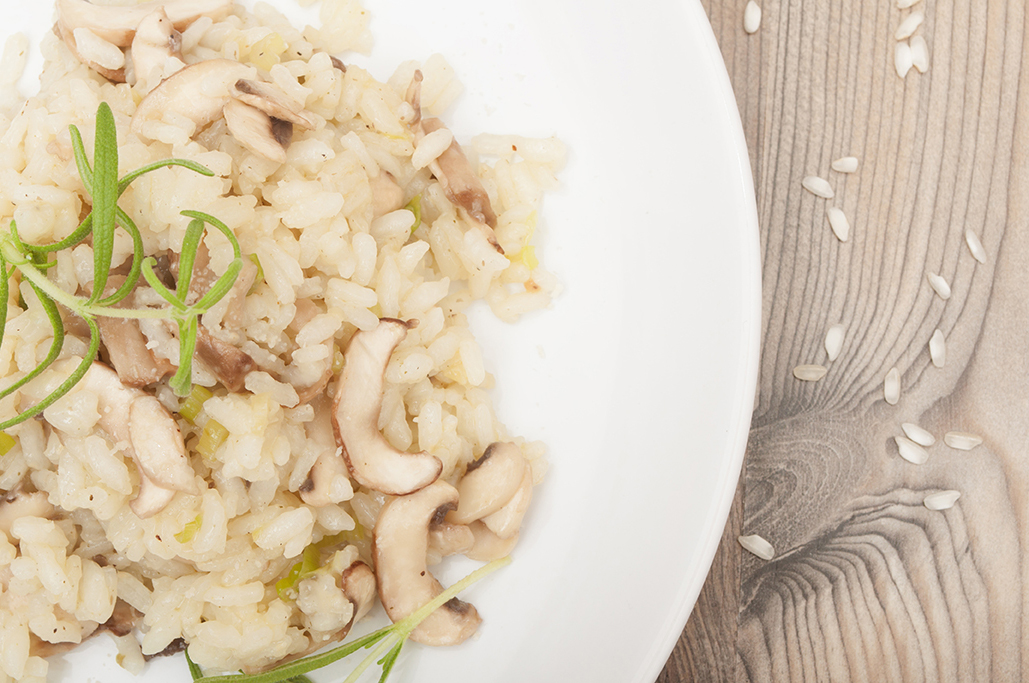 Risotto de champiñones